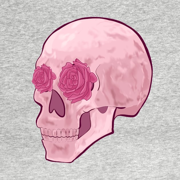 Rose Quartz Skull by itshypernova